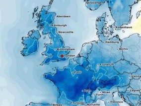 英国天气:在零下4摄氏度的北极风暴中，降雪的几率达到80%，地图上显示了确切的日期