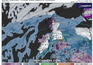 英国的降雪地图显示，在短短几小时内，某些地区将被21厘米厚的大雪袭击