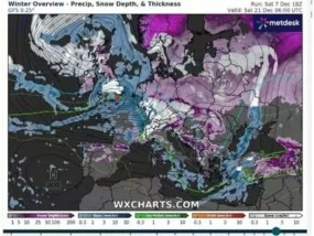 英国天气：确切日期：大雪将席卷英国，造成长达7天的严寒