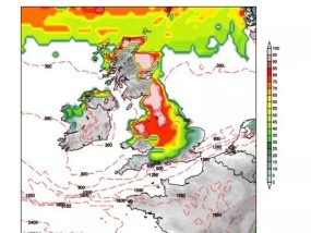 英国降雪地图显示，随着新的天气预警发布，北极地区的混乱将受到最严重的打击